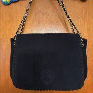 Tory Burch Navy Suede should bag
